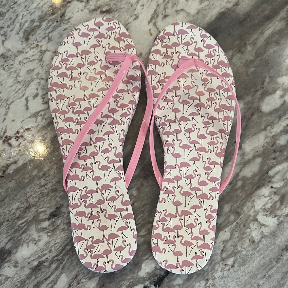 LC Lauren Conrad Pink Flamingo Sandals